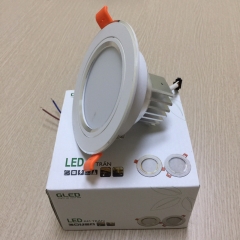ĐÈN LED ÂM TRẦN JD-VB-5W BA MÀU Φ75